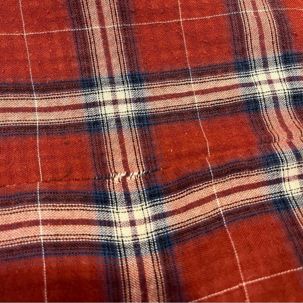 Juicy Couture Red Plaid Button-Up Shirt Dress size 4 - Picture 14 of 15